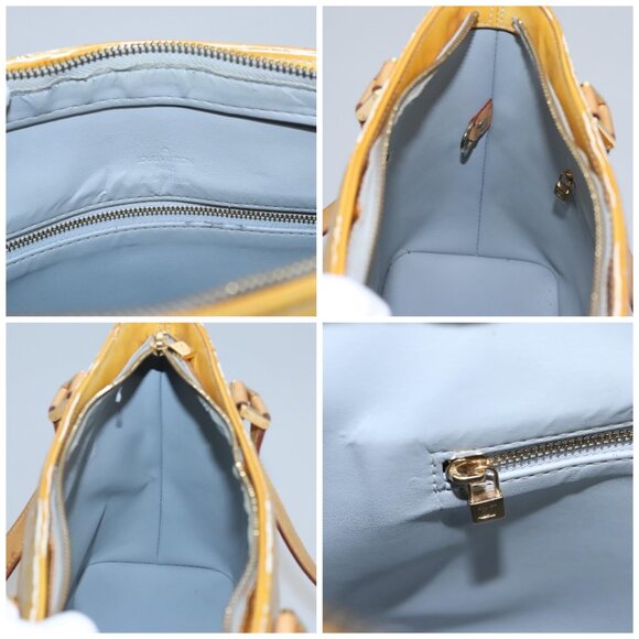 LOUIS VUITTON Monogram Vernis Houston Hand Bag Gris M91053 LV Auth EC730 - Picture 16 of 16